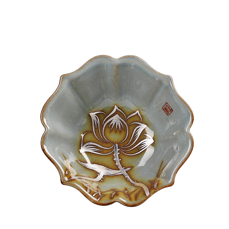 Hand - made anemones your up individual cups sliced open cups can raise large porcelain tea master cup of pure manual single CPU