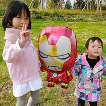 New Iron Man Balloons Captain America Superman League of Legends Shield Boys Birthday Party Decoration Aluminum Film