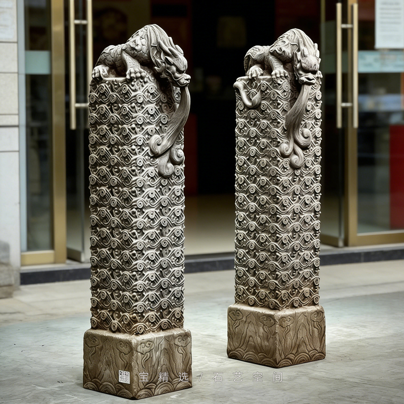 Stone Carving Water-Absorbing Beast, Natural Stone Carving for Courtyard, Home, Guarding Villa, Centipede Snake, Money-Attracting Beast, Outdoor Decoration for Entrance Stone Carving Water-Absorbing Beast, Natural Stone Carving for Courtyard, Home, Guarding Villa, Centipede Snake, Money-Attracting Beast, Outdoor Decoration for Entrance