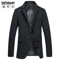 Stney autumn and winter mens pure wool casual suit Korean version of woolen small suit woolen single West cashmere coat men