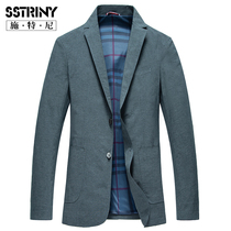 Stney 2020 Autumn men casual suit thin slim suit mens cotton single western coat coat