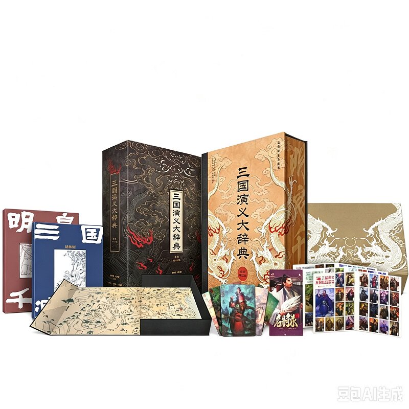 三国演义大辞典(赠首印编码+武侯祠限定图章+明良千古·武侯祠别册+三国演义·绣像图+名将卡牌+洋画片)四大名著新华正版 图古实拍商品图