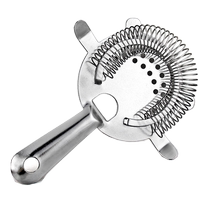 Stainless steel ice filter bar bartending spring filter ice tray cocktail strainer