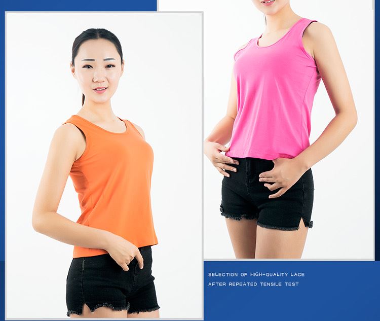 Mengyi đặc biệt Lycra cotton rộng vai đan vest nữ ngắn mùa xuân và mùa hè chạm đáy áo không tay gợi cảm áo lót k dây