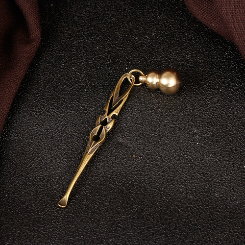 Латунная старомодная гигиеническая ухочистка ручной работы для ушей, брелок для взрослых