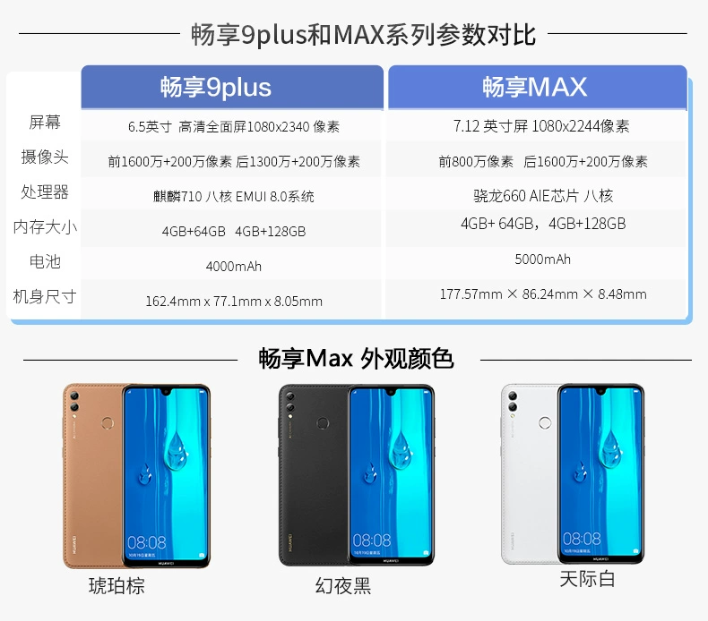 [128G chỉ từ 1073 nhân dân tệ] Quà tặng miễn lãi Huawei / Huawei tận hưởng trang web chính thức của điện thoại di động MAX Cửa hàng chính thức Hãy tưởng tượng 8e 9plus / tận hưởng tối đa / mate20 9s 9e 7 - Điện thoại di động