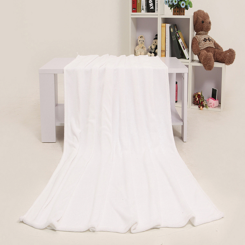White Blanket, Solid Color Photo Background Blanket, Coral Fleece Blanket, Flannel Bed Sheet, Bed Blanket, Single/Double, Pure White