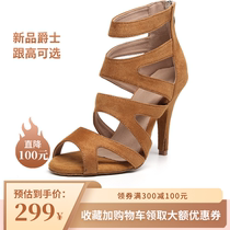 Jazz dance special high heels dance first encounter heels wear dance shoes boots jazz dance shoes fish mouth short boots for women
