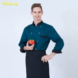 Waxberry Шеф -повар для работы мужской ресторан после выпечки кухонного шеф -повара одежда