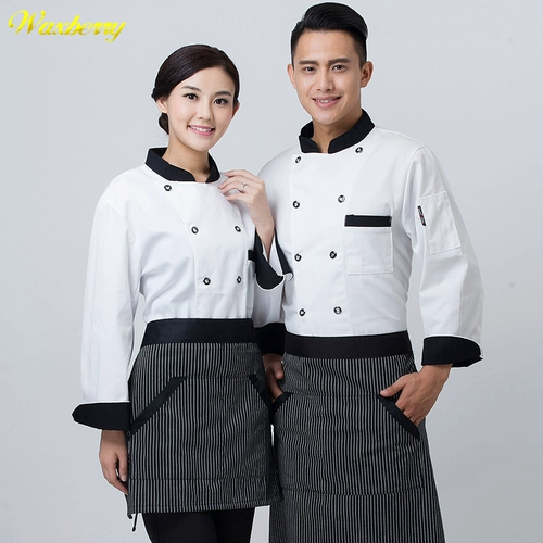 Waxberry Шеф -повар для работы мужской ресторан после выпечки кухонного шеф -повара одежда
