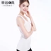 Camisole nữ 2019 hè mới của phụ nữ Hàn Quốc thời trang ngắn bên trong áo sơ mi chạm đáy mặc áo dệt kim - Áo ba lỗ