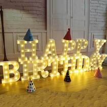 NIS English light Wedding letter light LED decorative light props Romantic surprise trunk confession proposal Birthday