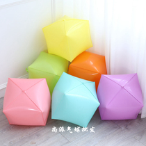 24 inch Macaron square three-dimensional aluminum film balloon aluminum foil gift box Wedding birthday decoration party supplies
