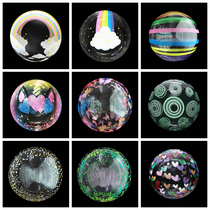 e brand 20-inch color transparent printing stretch version of the Bobo ball birthday wedding festival helium floating decorative balloon