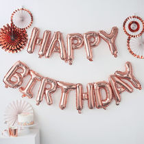 Happy birthday aluminum film American version of the letter balloon arrangement can be hung happy birthday party decoration supplies