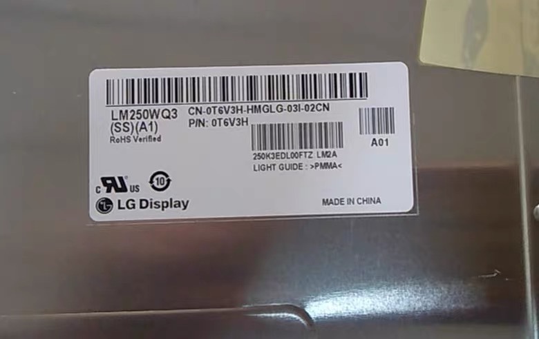 Brand New Lm250Wq1/Q2/Q3/Q4 Ssa1 Lcd Screen U2515H/2518D/U2520Dr
