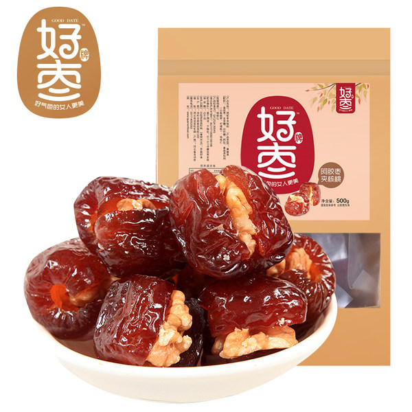 好牌 阿胶枣夹核桃仁 500g 优惠券折后￥14.9包邮（￥34.9-20）