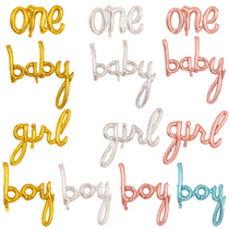 Thin one-piece boy girl one baby lowercase English balloon One-piece boy girl aluminum foil balloon