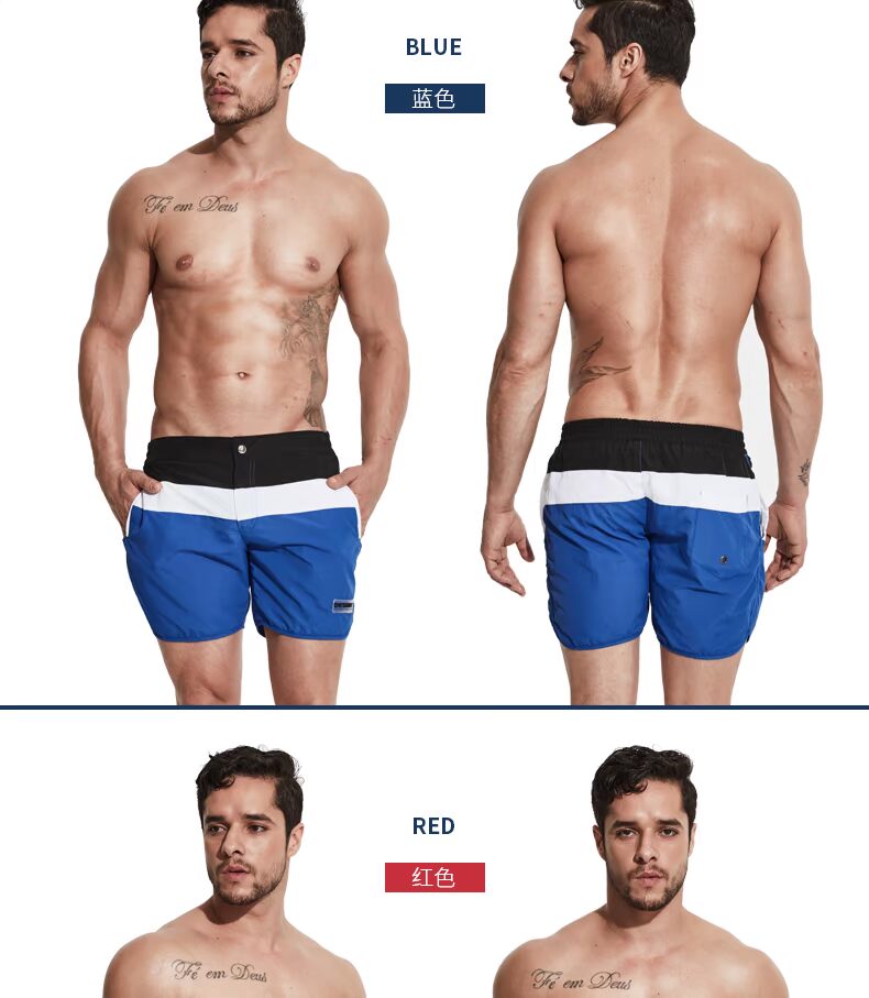 Desmiit trên bãi biển quần bốn nam mùa hè quần short giản dị nhanh chóng khô khu nghỉ mát lướt sóng quần quần bơi quần đi biển tập the	