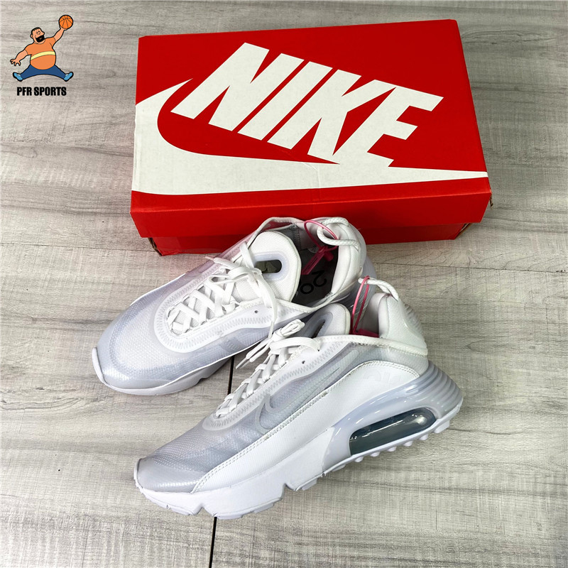 Nike Air Max 2090 Men's Pure White Air Cushion Sports Casual Retro Running Shoes Bv9977-100