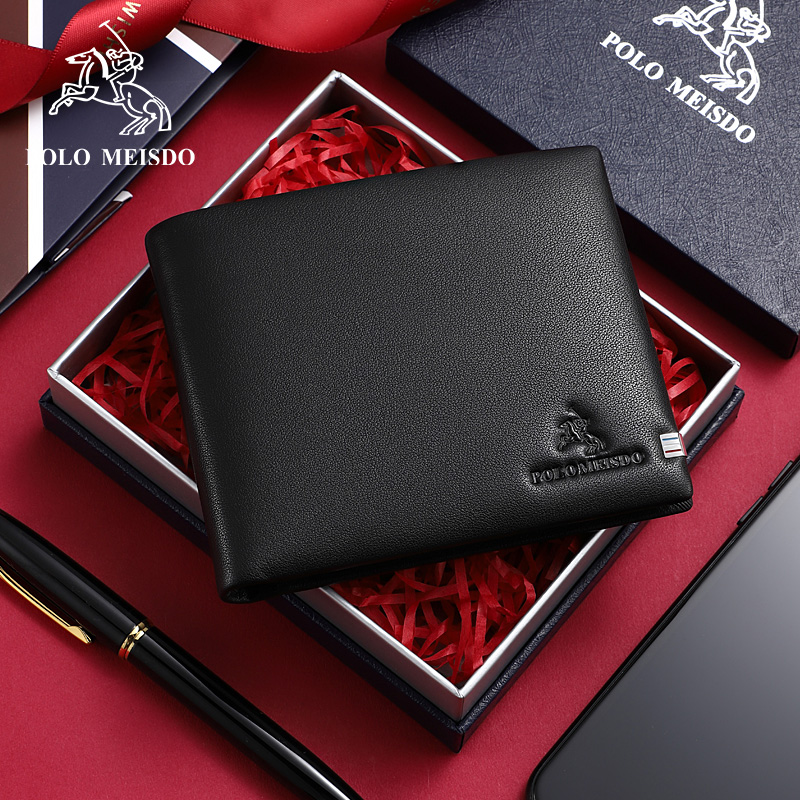 British Paul Wallet Men's Short Leather Famous Brand Wallet Youth Business Leather Wallet 2022 New Trend