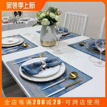 New Chinese Dining Mat Cloth Art China Wind Insulation Dining Table Mat Eu Style Upscale Home Lavish Anti-Burn Mat Bowl Dinner Plate Mat