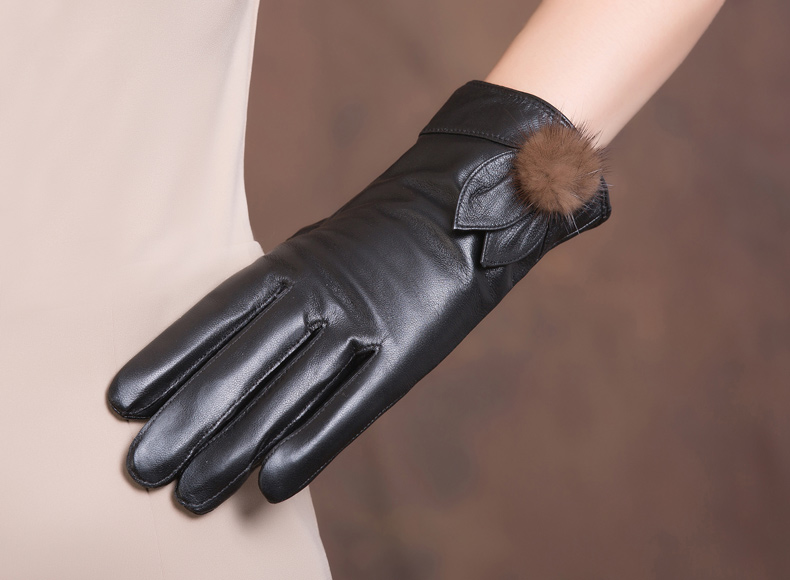 Gants pour femme SUOBADO    en En peau de mouton - Ref 3154070 Image 11