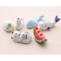 Ceramic pen holder small whale watermelon tomato panda pea pen holder pen rest painting gadget