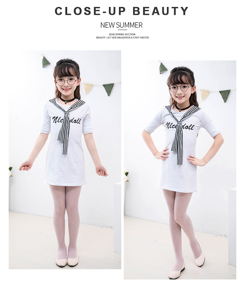 Cô gái vớ mùa hè phần mỏng trẻ em pantyhose chống móc lụa bé đáy vớ vớ trắng vớ cơ thể vớ