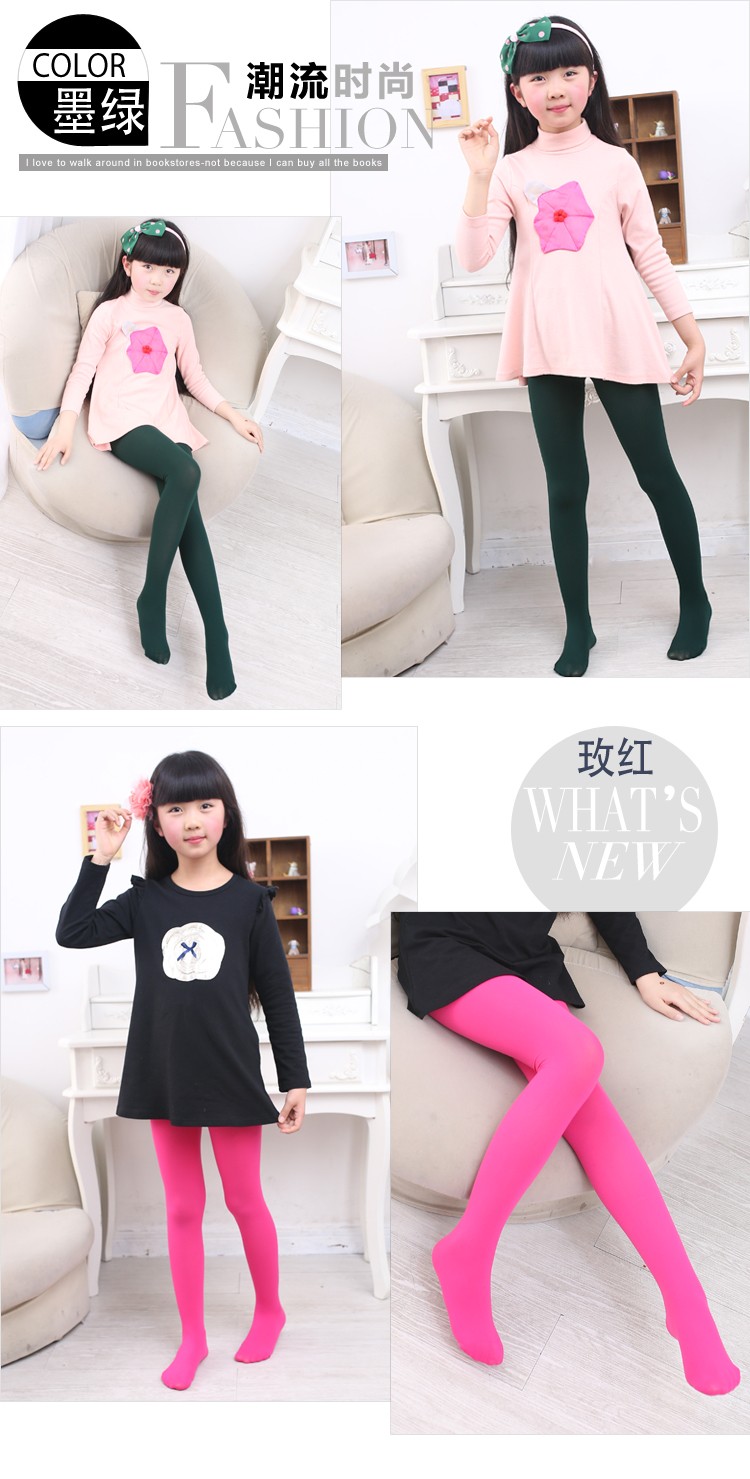 Trẻ em pantyhose cô gái nhảy vớ cotton trắng xà cạp vớ mùa xuân và mùa hè phần mỏng bé thịt màu vớ lụa