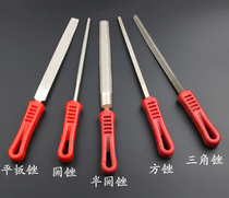 Large plate file diamond file emery triangle semi-circular flat file 6 8 10 12 inch carbide file