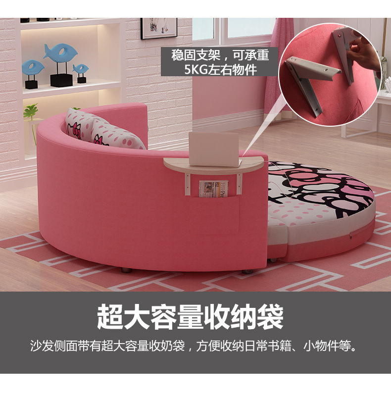 Đa chức năng có thể gập lại giường sofa phòng khách nhỏ căn hộ hiện đại nhỏ gọn đơn giản lười biếng kép giường công chúa 1,8 m - Ghế sô pha sofa vintage