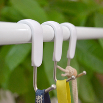  KM Incognito hook Double-headed shaped S hook Mesh drain basket edge hook 10-pack nail-free hook