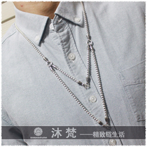 Original Thai high-end Buddha medal chain with two hanging 925 pure silver round pearl necklace for men and women 23-4 variable multi-hanging