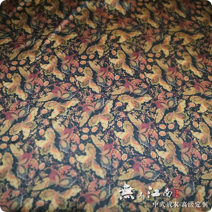 Endless Jiangnan silk heavy satin cheongsam Chinese style cheongsam tailor-made