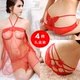 3 hộp quà tặng nữ trong suốt siêu ngắn đồ ngủ đặt quần lót thấp eo nữ mùa hè siêu mỏng đồ lót màu rắn váy ngủ áo choàng ngủ