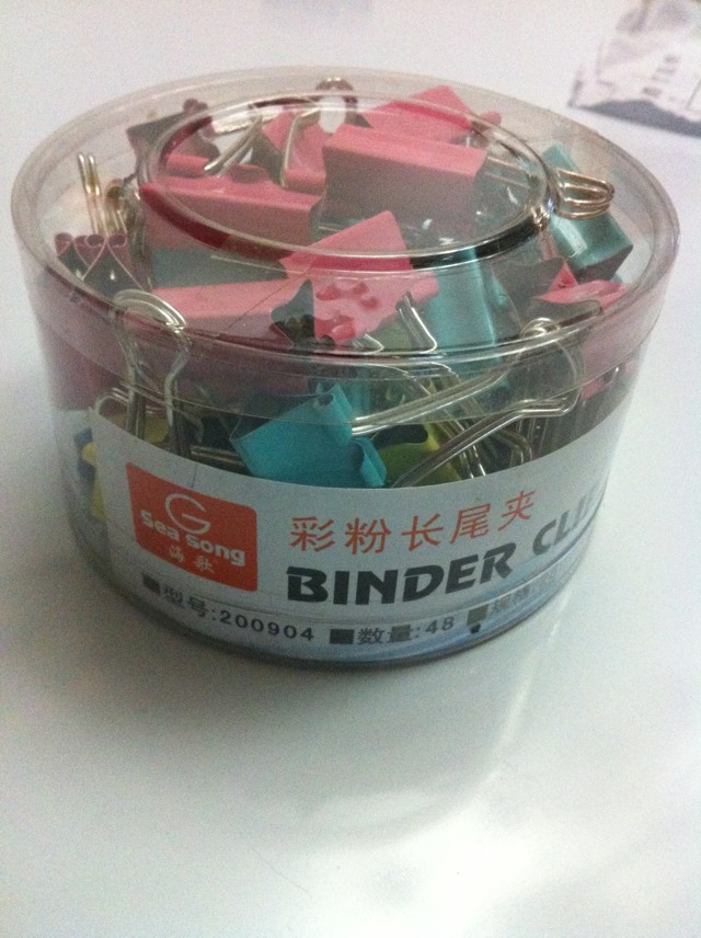 Sea Song 4 Color Pink Long Tail Clip 48 Box 25mm