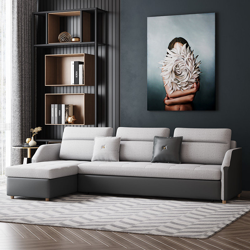 Sofa bed dual-purpose multi-functional small apartment double sitting and lying foldable storage sofa with imperial concubine economy 2 meters