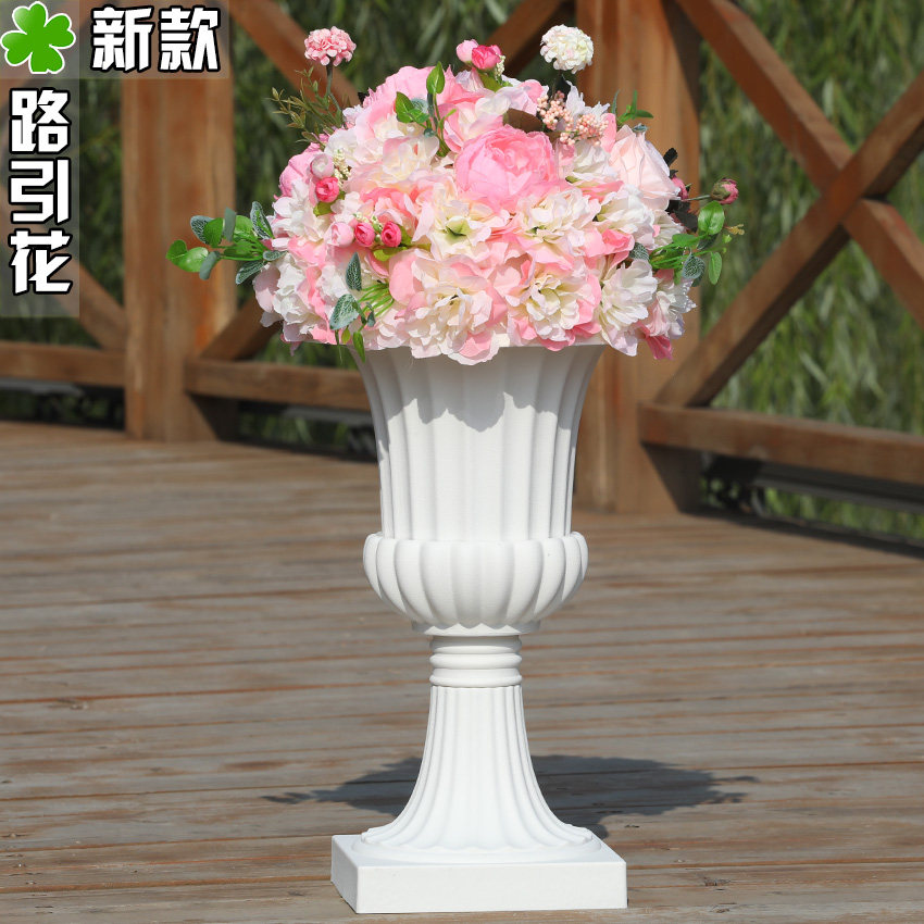 New road leading flower wedding supplies decoration props Wedding flower ball silk flower Catwalk Roman column Road leading flower decorative flower