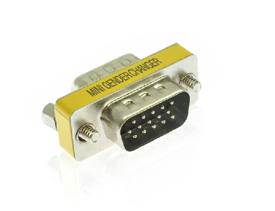 VGA pair of joint double male head 15 Gong for public adapter VGA for needle joint VGA extension