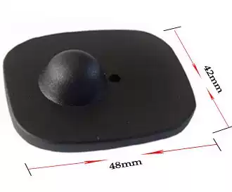 Small square hard label, low price, high quality, supermarket anti-theft, store consumables, supermarket door chain buckle, Anken hard label