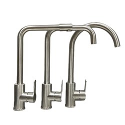 304 Stainless Steel Kitchen Thickened Faucet with 360-Degree Swivel Ball Joint for Hot and Cold Water, Suitable for Washing Dishes and Vegetables