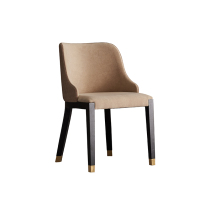 Nordic Minimalist Small Family Dining Chair Minima Modern Economy Type Suede Single Backrest Stool Solid Wood Chair