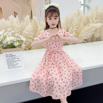 Girls dress summer dress 2022 new children spring and autumn style big boy little girl foreign short sleeves princess skirt summer