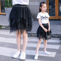 Girls Skirt 2018 Summer Dance Skirt School Pupil Skirt Girl Mesh Bundle Baby Princess Short Skirt