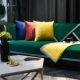Sofa đệm Bắc Âu rắn màu bốn mùa phổ biến đệm chống trượt da rắn gỗ kết hợp bìa vải hiện đại tối giản thời trang - Ghế đệm / đệm Sofa