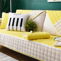 Plush sofa cushion Simple modern thickened non-slip winter cushion four seasons universal Nordic cover cloth towel
