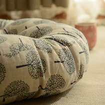 Simple modern round square fabric cotton thickened futon Japanese balcony Tatami mat Yoga large cushion