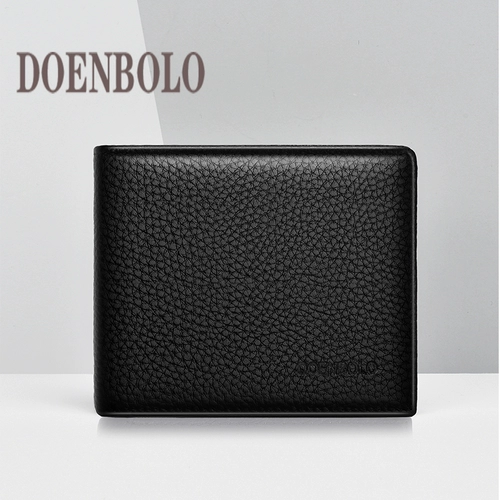 Кожаный короткий бумажник, универсальный кошелек для водительских прав, картхолдер, воловья кожа, из натуральной кожи, анти-кража, подарок на день рождения