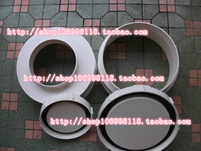 PVC drain pipe 50 75 110 160 200 250 315m pipe cap thickened pipe plug choke plug cleaning port